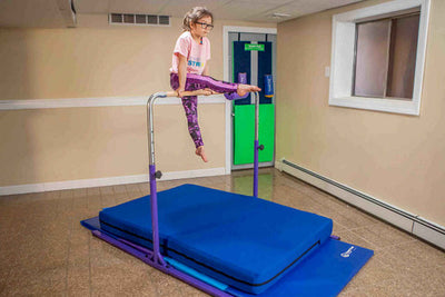 Gymnastics bar and mat for home sales