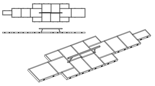 Beam Landing Mats - Full Competition Area - UK Gym Pits